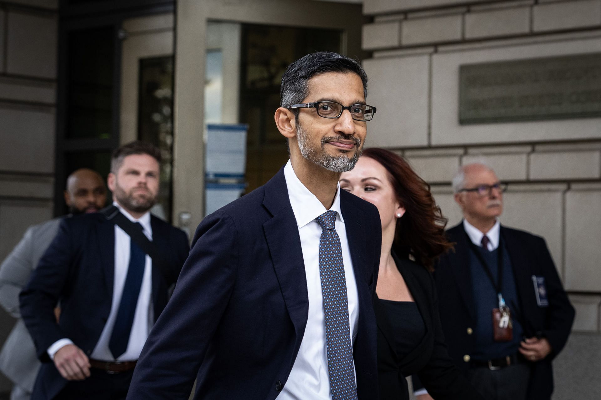 Sundar Pichai recently discussed Elon Musk and his competitors in the AI space (Image via Getty)
